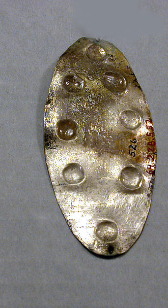 Hammered Silver Ornament with Repoussé Disks