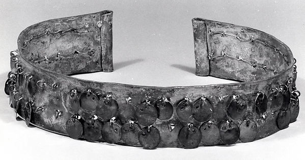 Hammered Silver Diadem with Dangles by an unrecorded maker, The Metropolitan Museum of Art