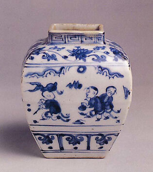 Jar with dragon and stylized character for longevity (shou
