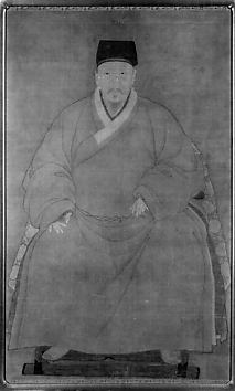 明   佚名  人物肖像 圖  鏡面|Portrait of a Gentleman