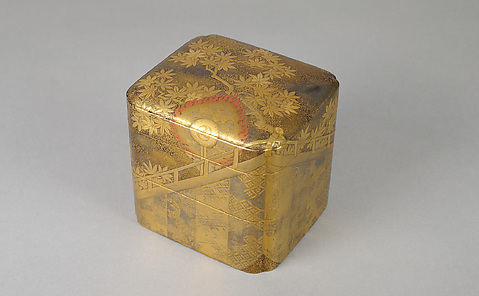 Rectangular box with double dragons - China - Ming dynasty 