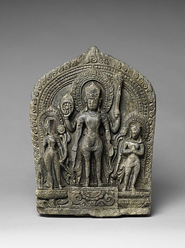 Vishnu Flanked by Lakshmi and Garuda