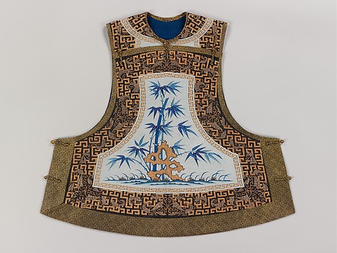 Image for Woman&#39;s Sleeveless Jacket with Bamboo and Rock