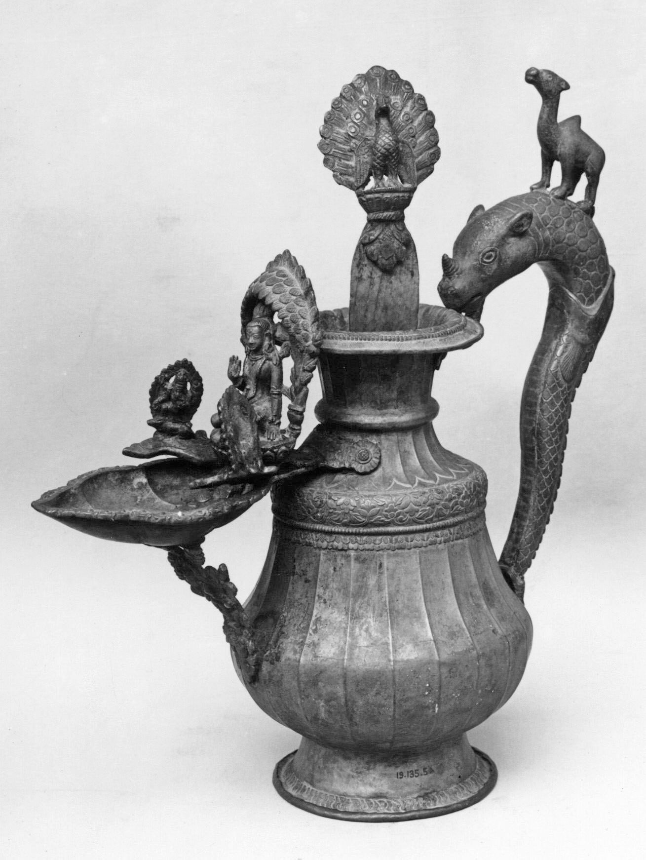 Sacrificial Vase or Lamp with Ladle (Arti) | Nepal (Kathmandu 