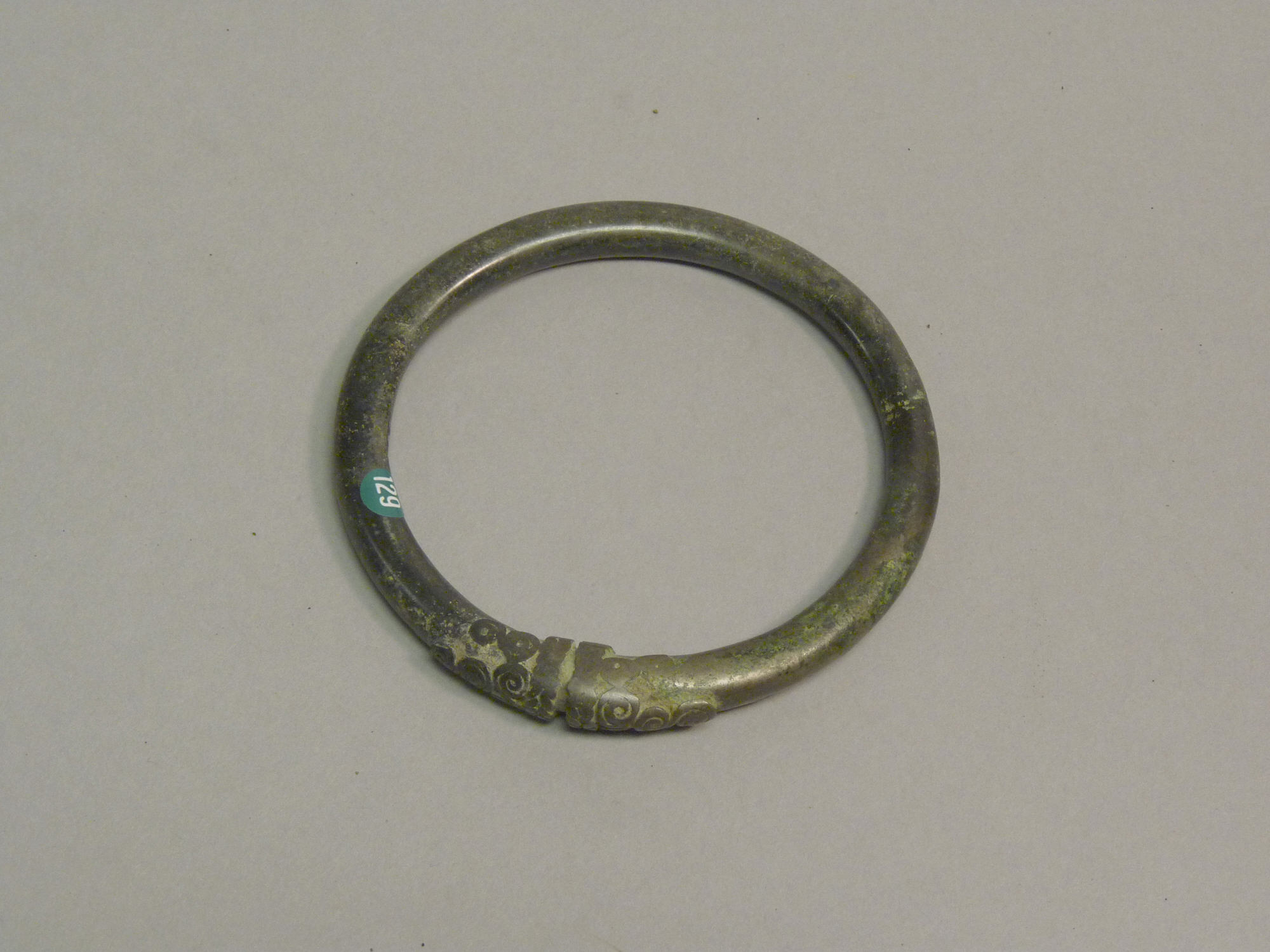 Solid Open Bangle with Decorated Ends | Vietnam (North, Highlands ...