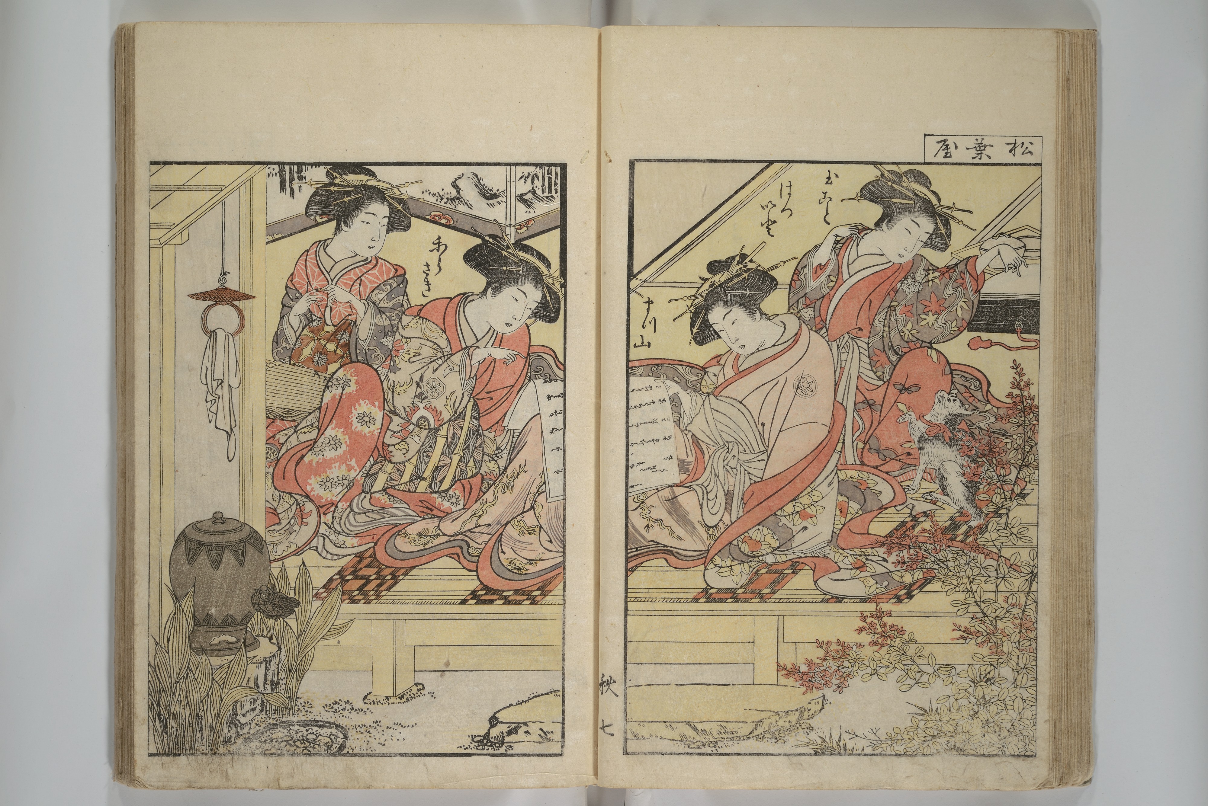 Katsukawa Shunshō 勝川春章 | Mirror of Yoshiwara Beauties