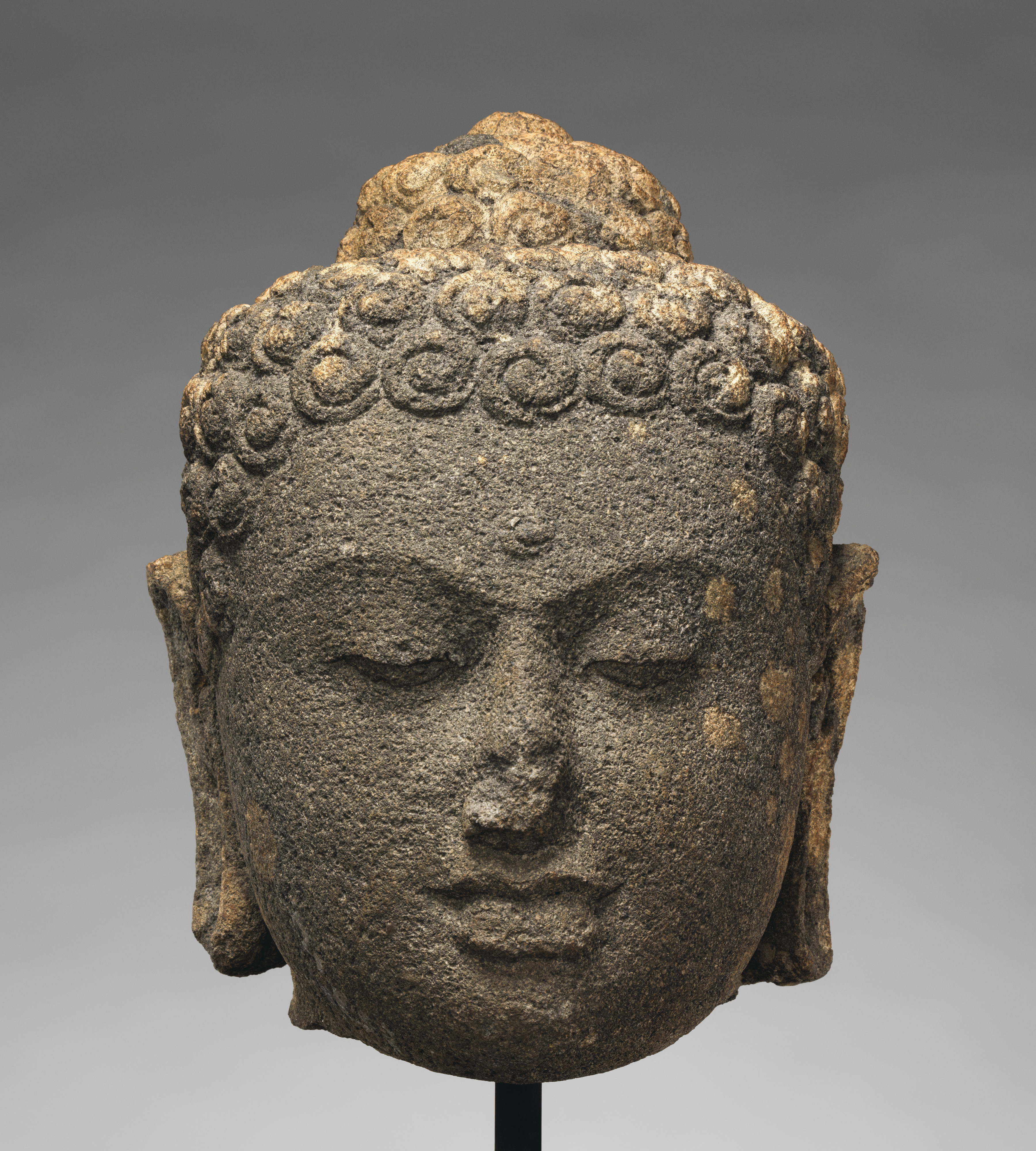 Head of a Buddha | Indonesia | Central Javanese period | The Metropolitan Museum of Art
