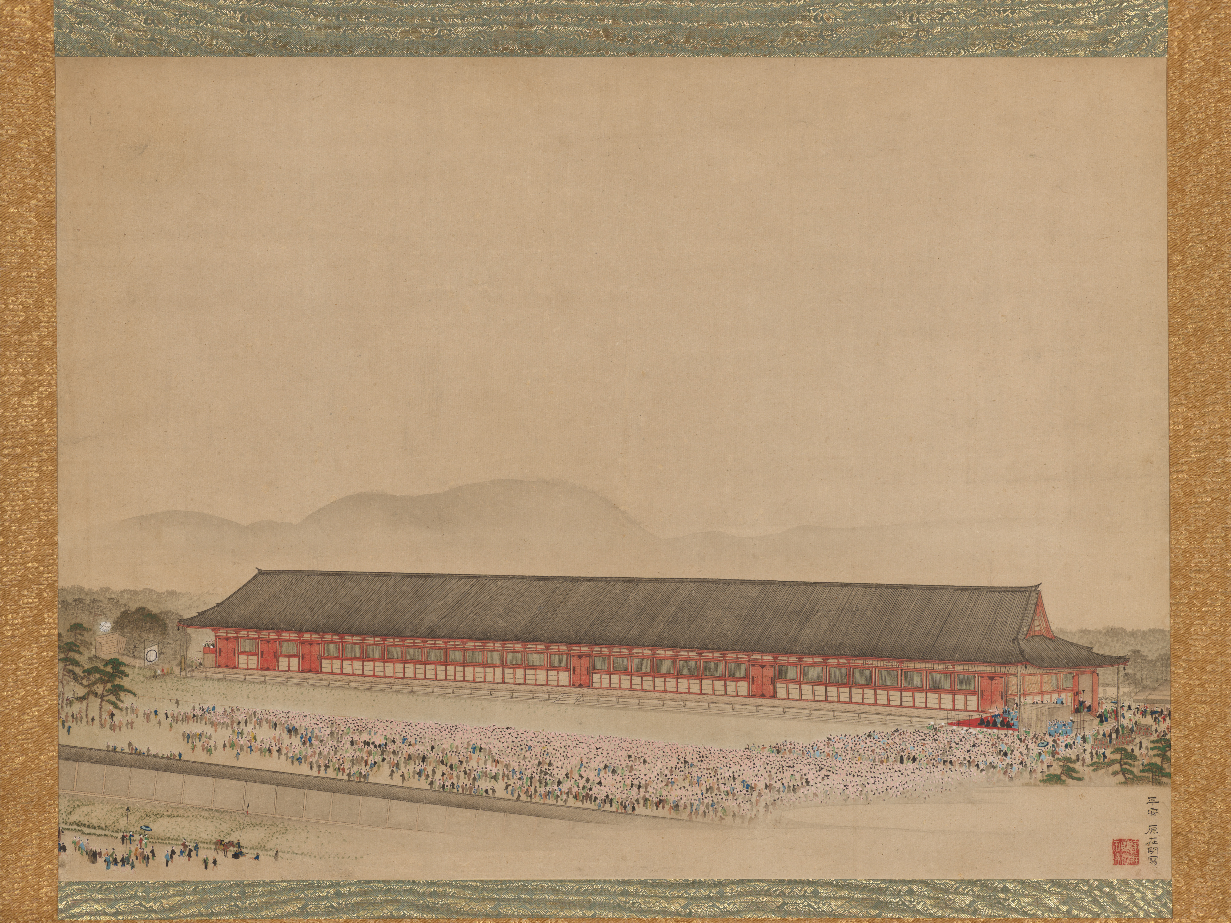 Hara Zaimei, Archery Contest at Rengeō’in (Sanjūsangendō)