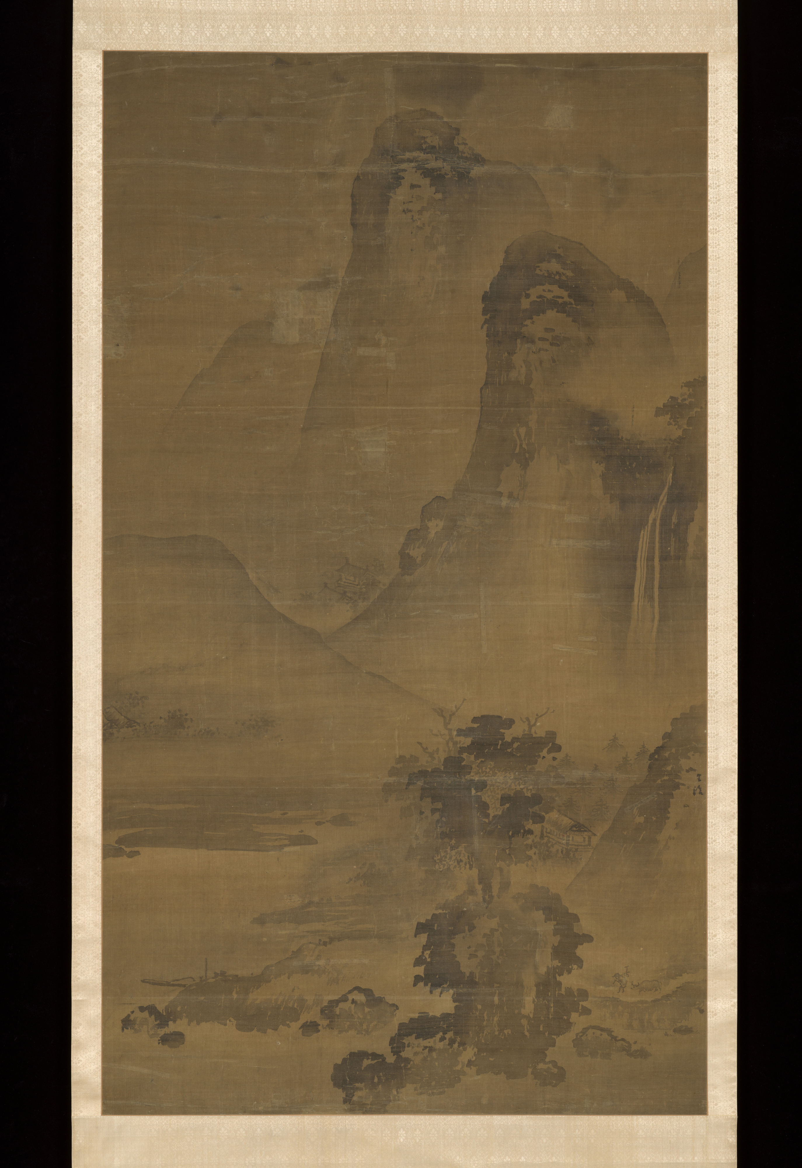 River Valley in Mist in the Zen Manner