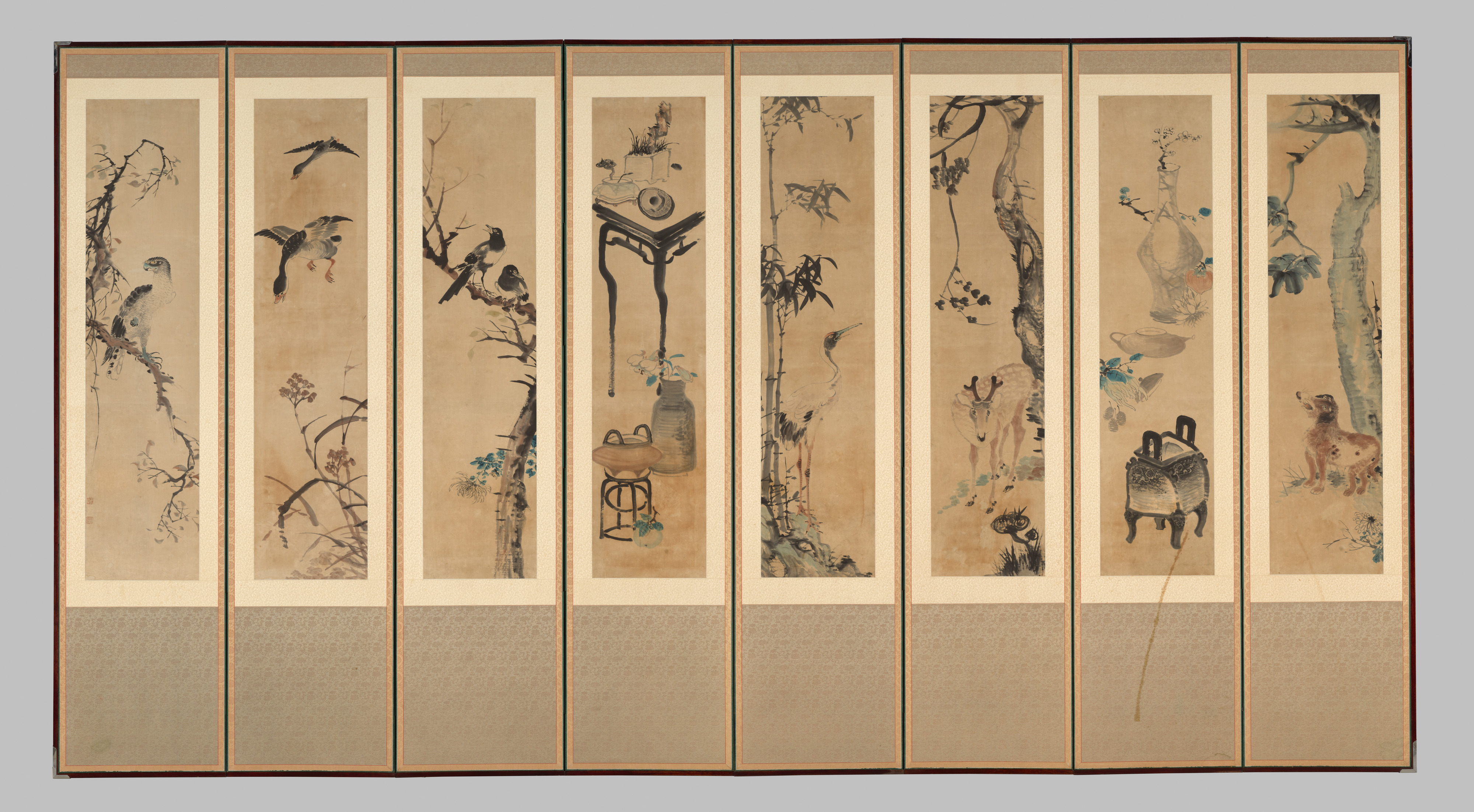 Jang Seung-eop (장승업 張承業, sobriquet: Owon 오원 吾園), Birds, Animals, and Still-lifes