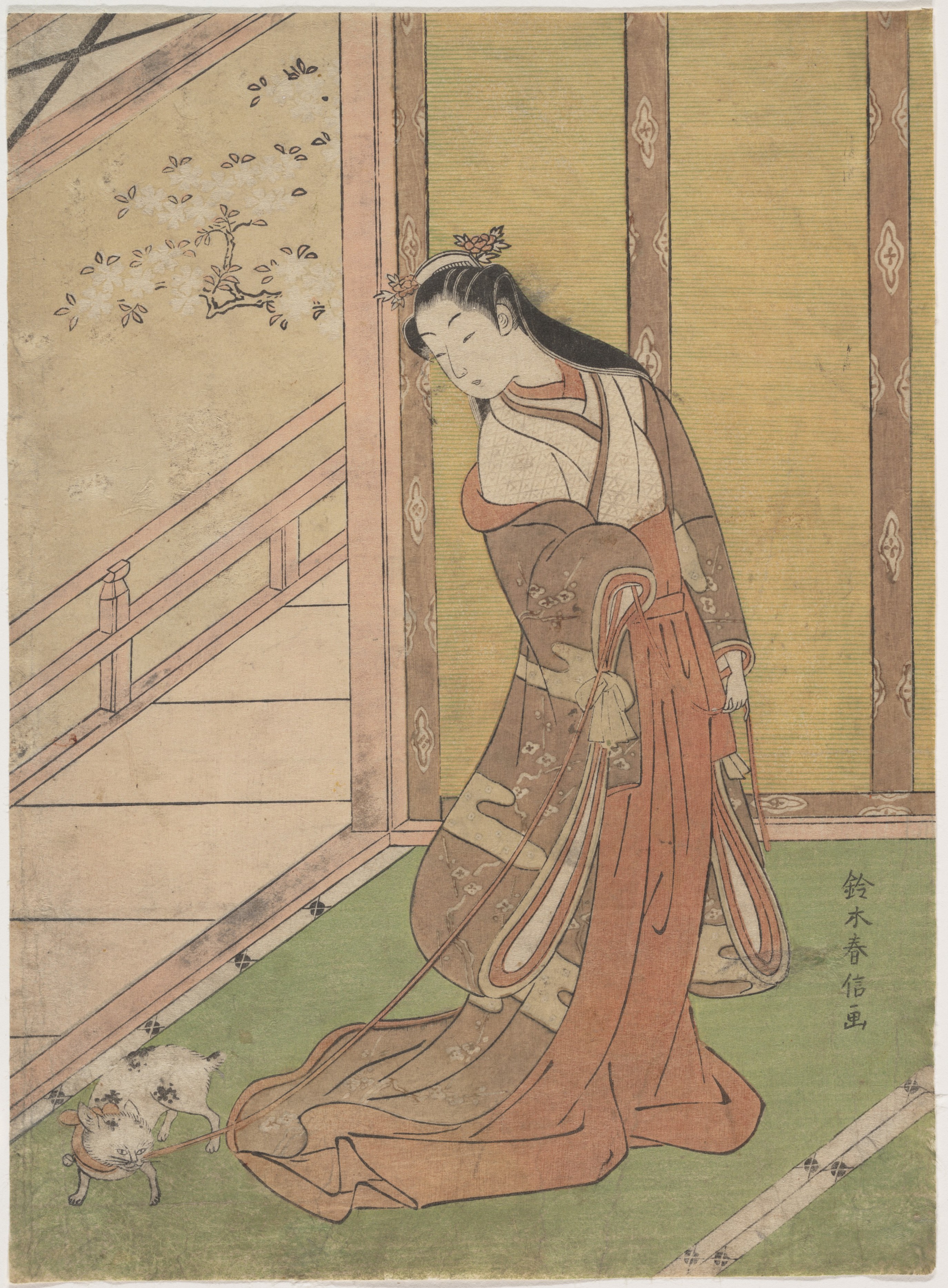 Suzuki Harunobu Onna San No Miya The Third Princess Japan Edo Period 1615 1868 The