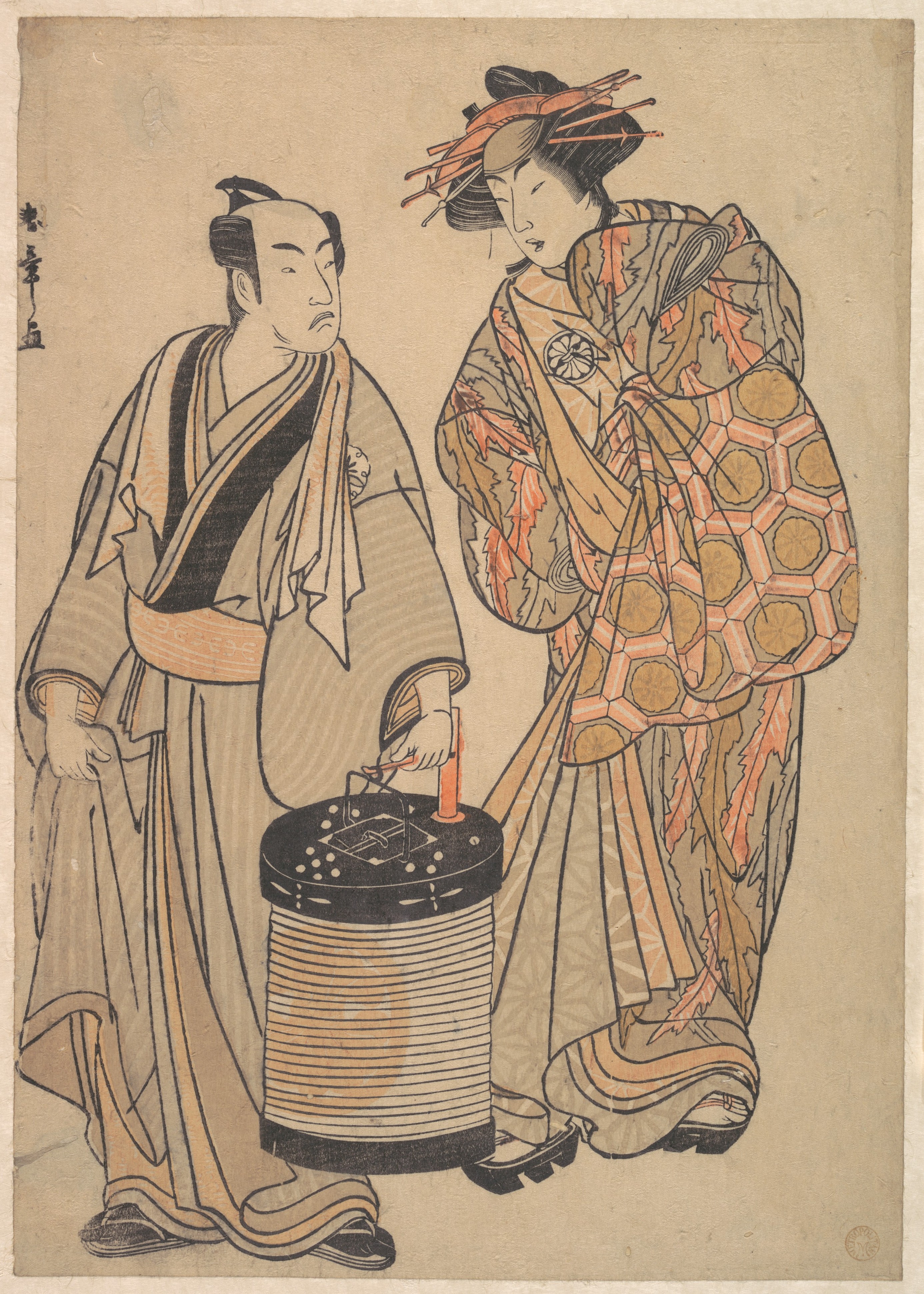 Katsukawa Shunshō 勝 川 春 章 (Japanese, 1726–1792), Woodblock print (nishiki-e...