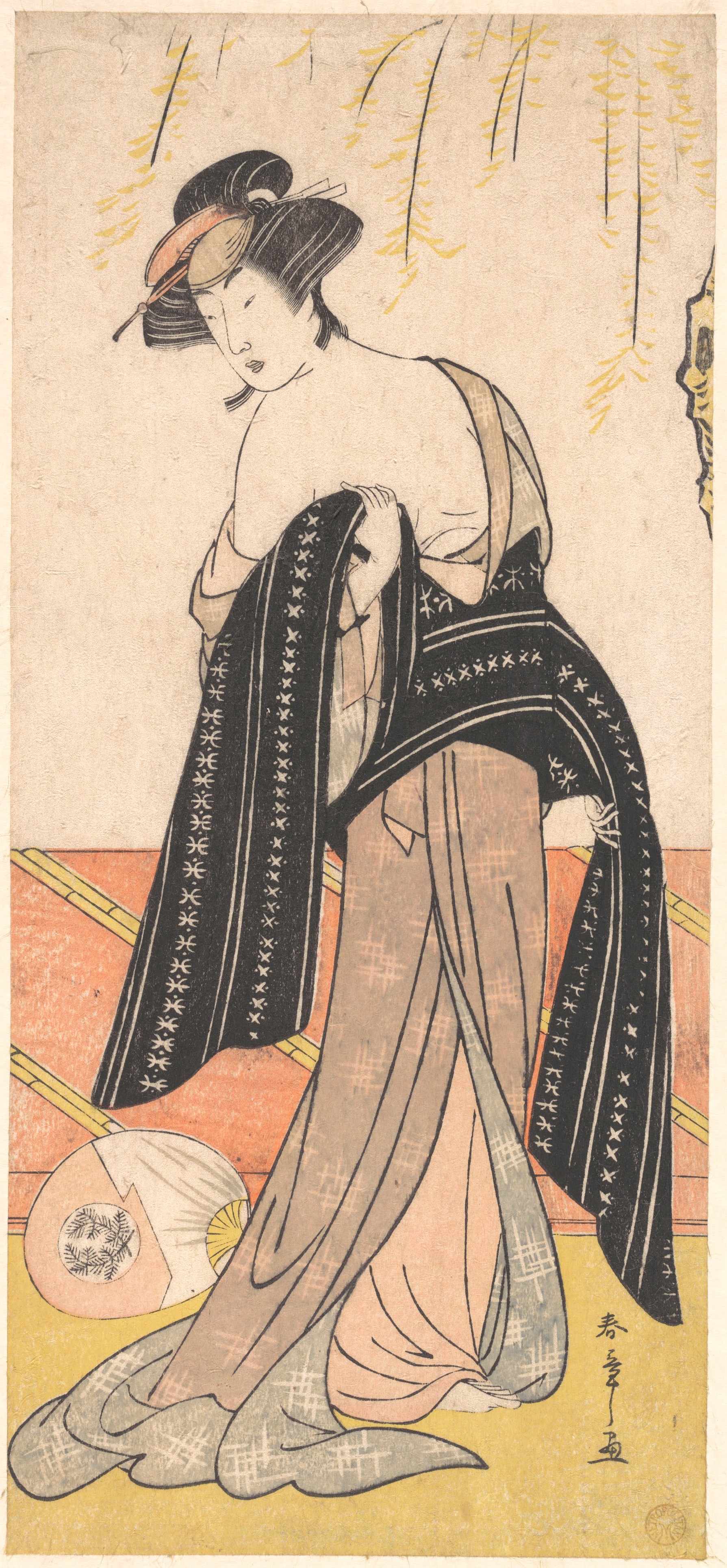 Katsukawa Shunshō 勝 川 春 章 (Japanese, 1726–1792), Woodblock print (nishiki-e...