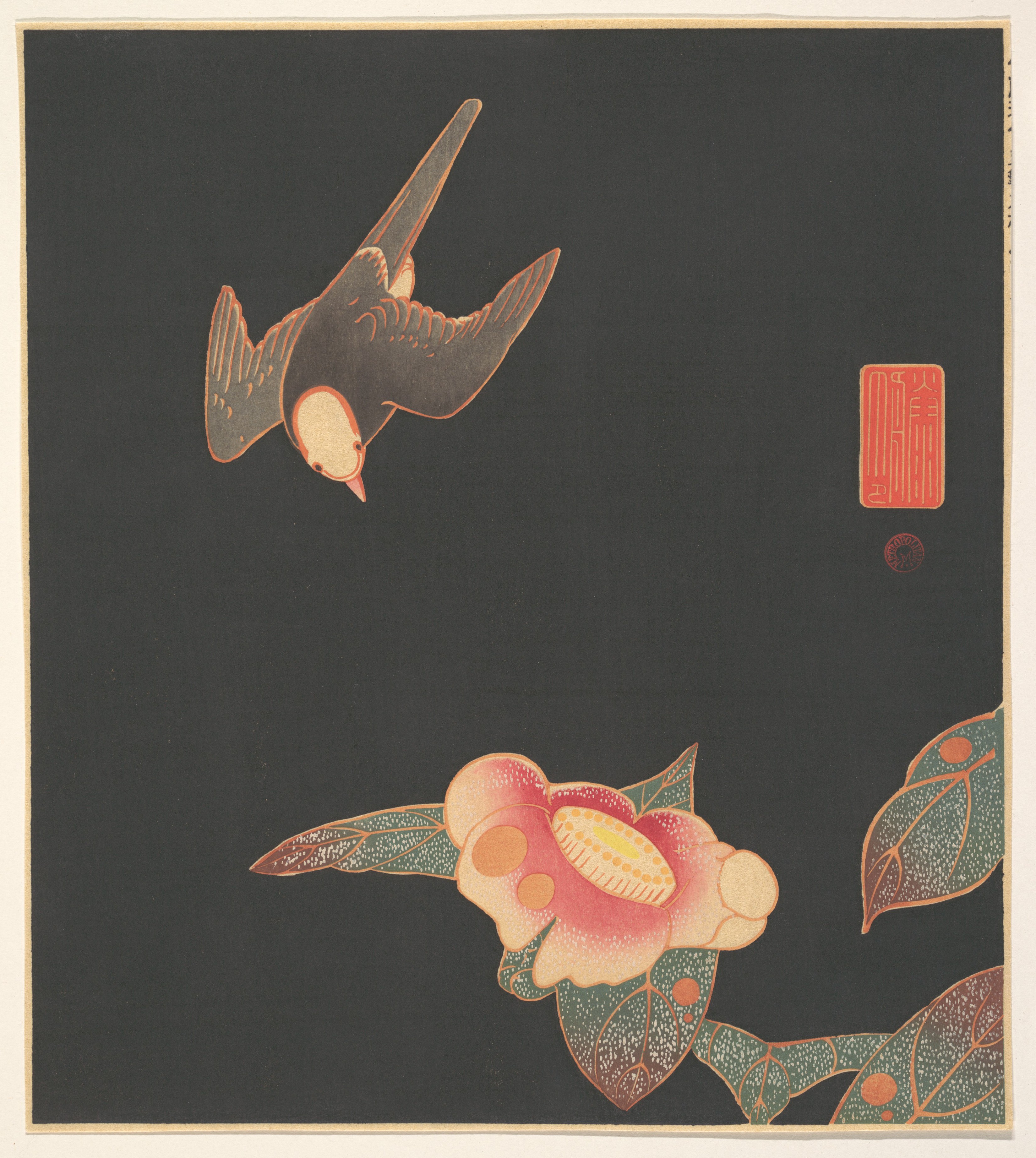 Itō Jakuchū   Swallow and Camellia   Japan   Meiji period