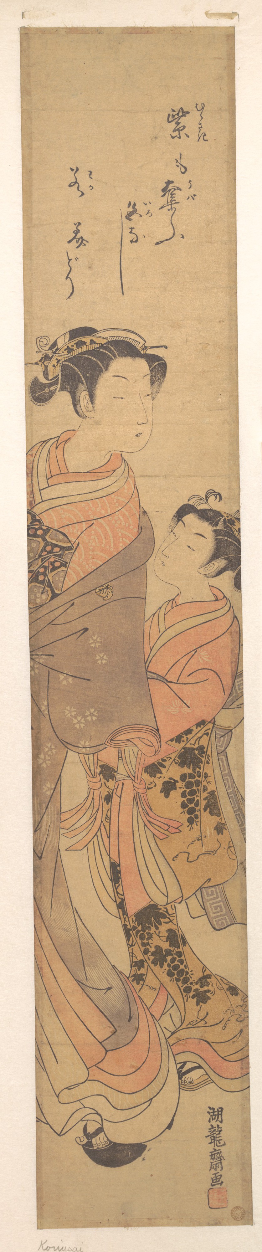 Isoda Koryūsai Artworks collected in Metmuseum