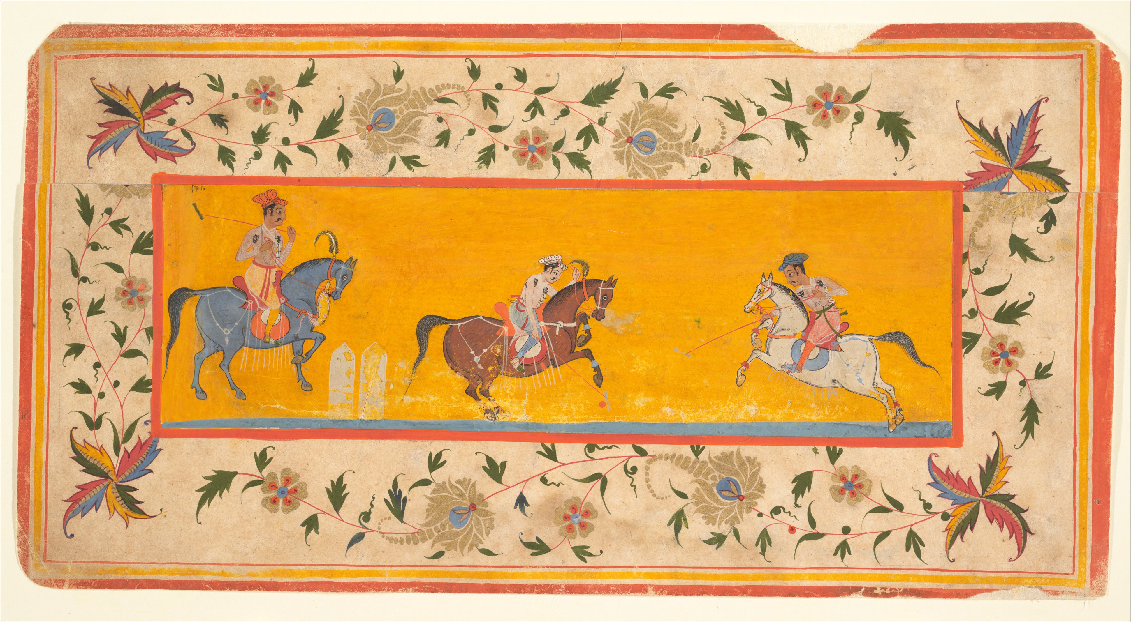 Rajasthan Camel Polo Miniature Artwork Handmade Indian Royal Sport
