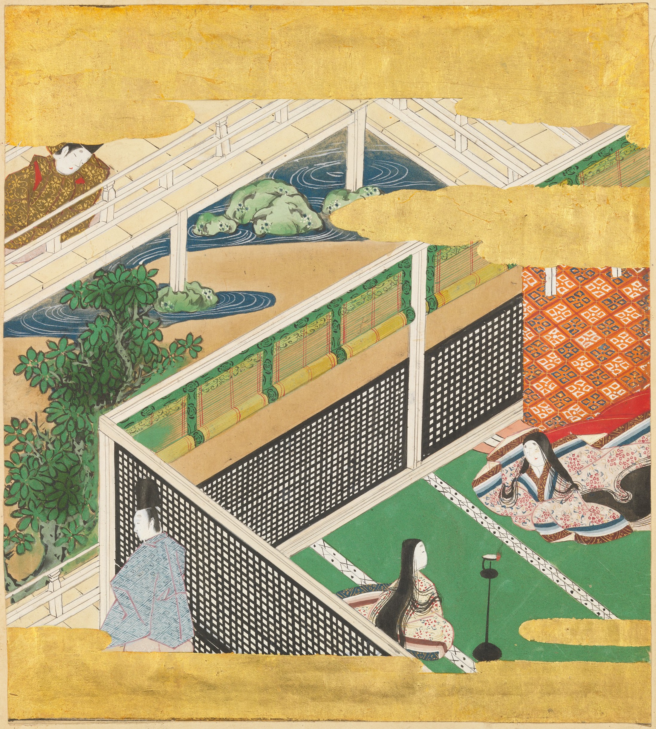 Formerly Attributed To Tosa Mitsusada The Tale Of Genji Genji