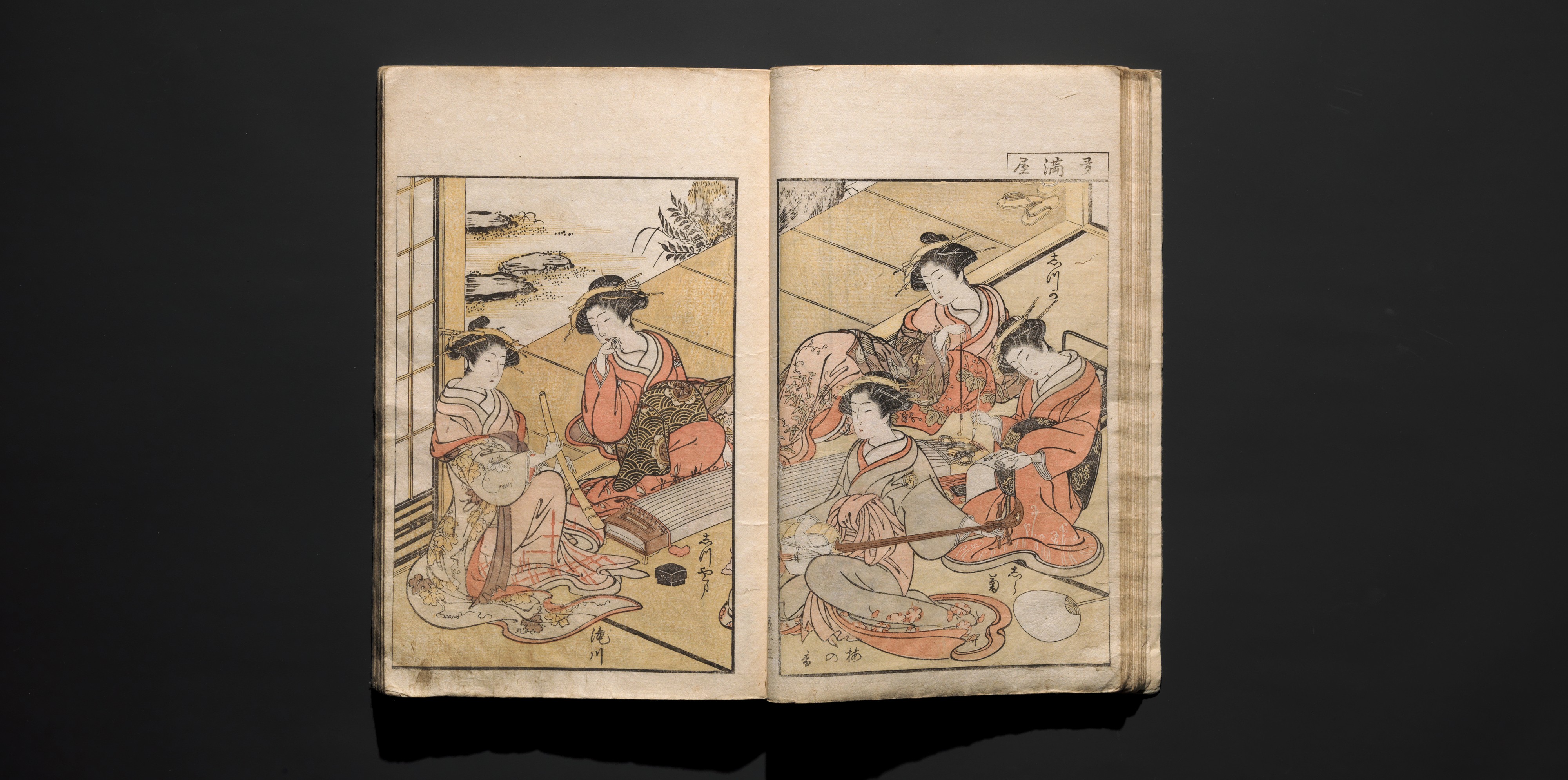 Katsukawa Shunshō 勝川春章 | Mirror of Yoshiwara Beauties