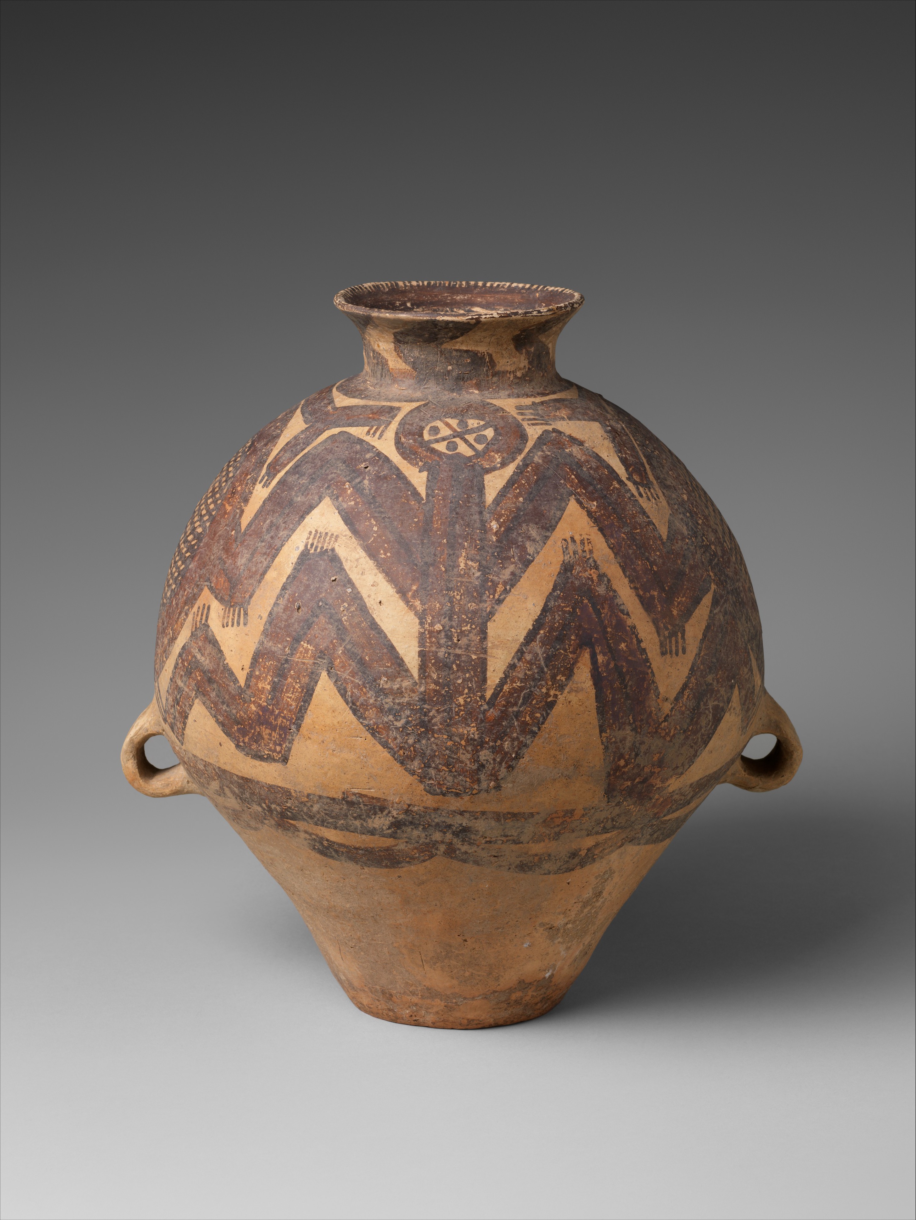 Jar (Guan), China, Neolithic period, Majiayao culture (ca. 3300–2050 BCE)