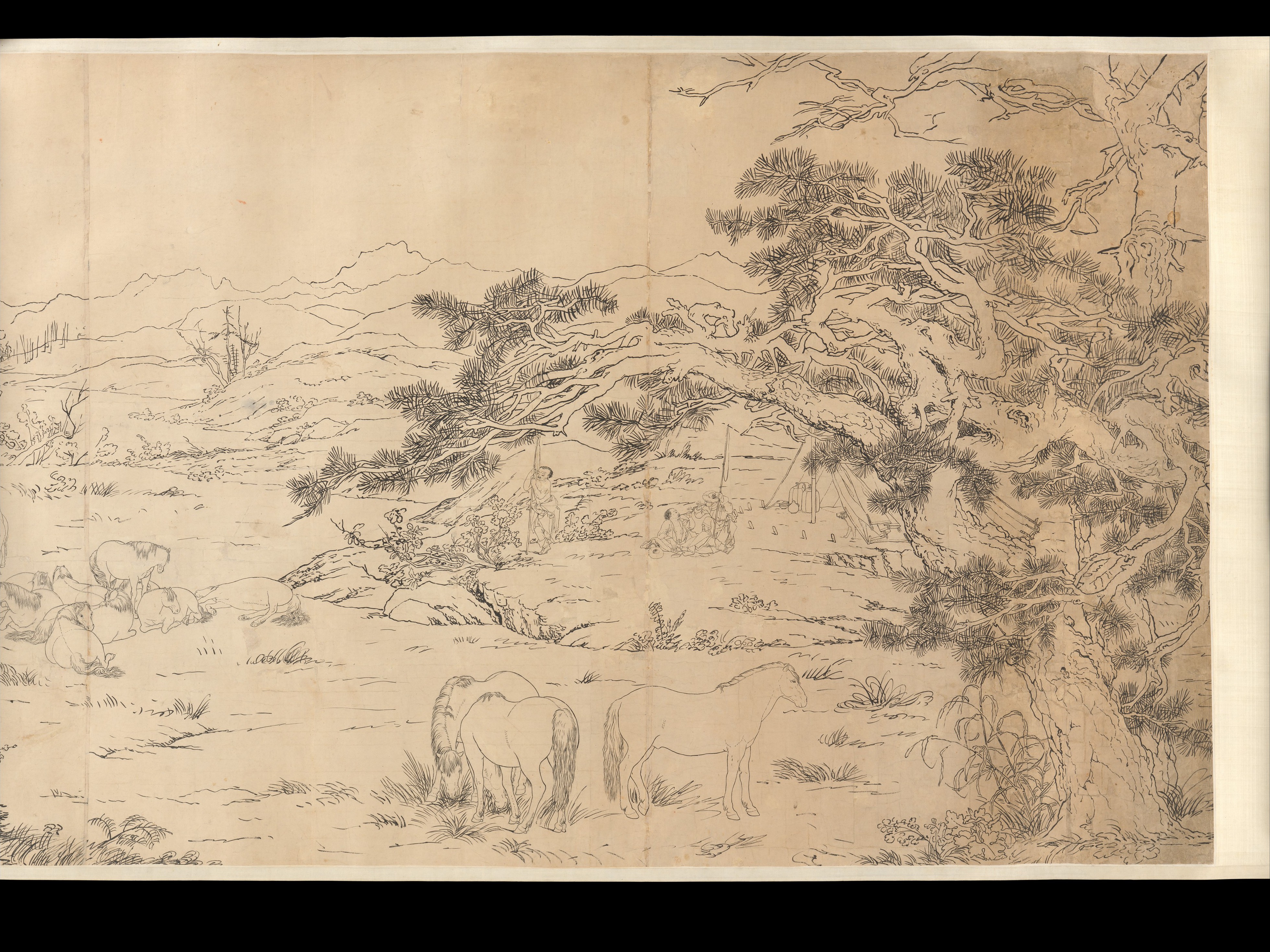Giuseppe Castiglione (Lang Shining 郎世寧) - One Hundred Horses
