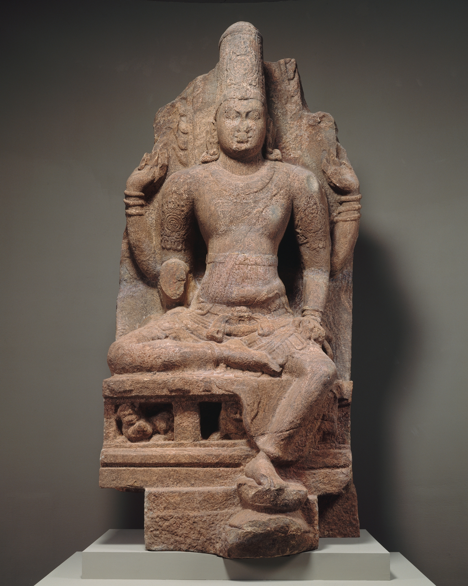 Enthroned Vishnu India Pandyan Period Early 4th13th Century