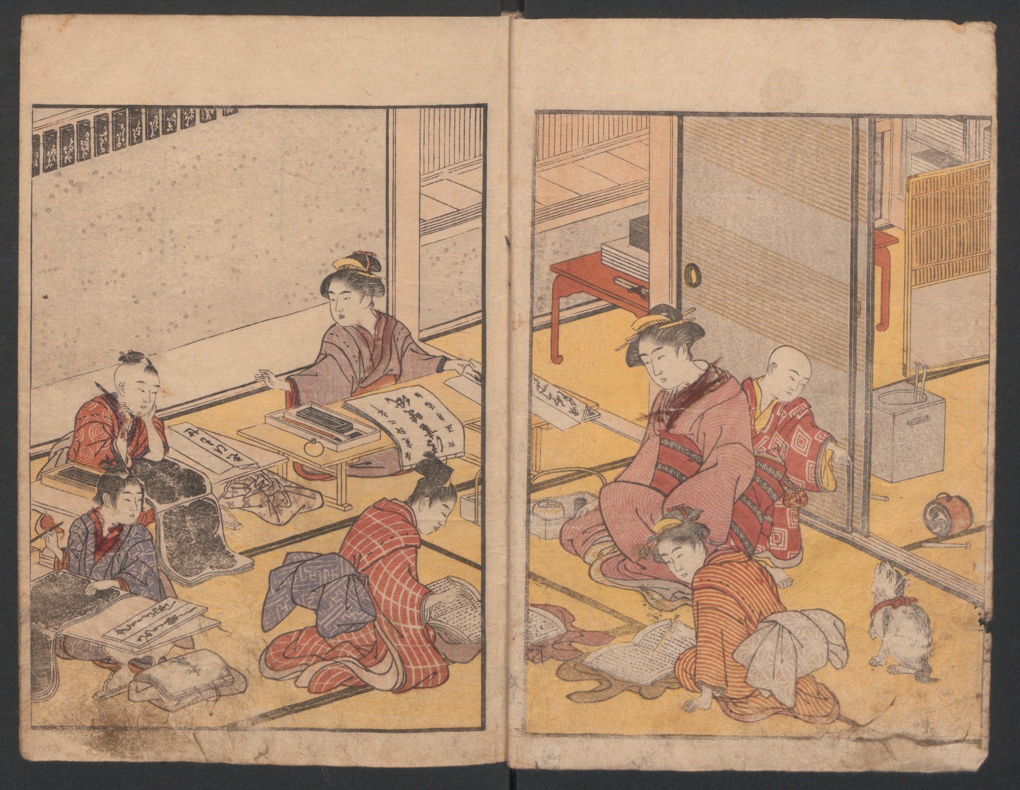 Katsukawa Shunchō 勝川春潮 | Prosperity of the Family (Ehon sakae 