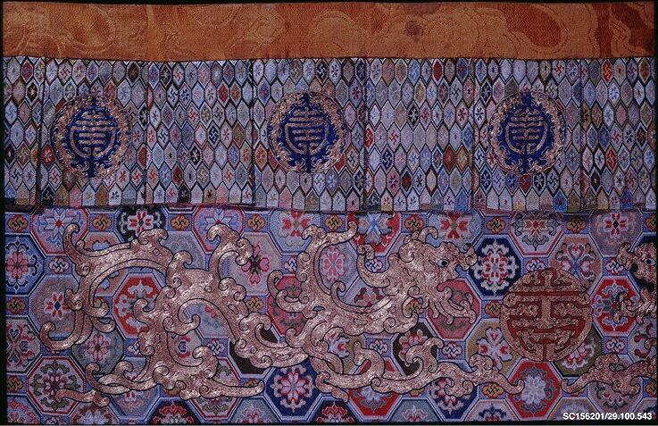 Valance | China | Qing dynasty (1644–1911), Kangxi period (1662–1722 ...