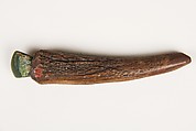 Knife, Nephrite, deerhorn handle, Switzerland