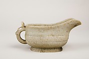 Water vessel in the shape of an ancient ritual bronze (yi), Jade (nephrite), China