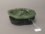 Lotus-Leaf Dish, Nephrite, olive-green, China