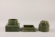Seal casket with cover, Jade (nephrite), China