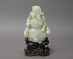 Bottle in the shape of a gourd, Jade (nephrite), China