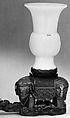 Vase, Nephrite, white with very light greenish tint, China