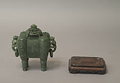 Incense burner with cover, Nephrite, China