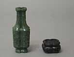 Vase with archaic motifs, Jade (nephrite), China