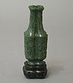 Vase with archaic motifs, Jade (nephrite), China
