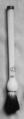 Brush, Nephrite, with white jade handle ornament with disc of lapis lazuli, China
