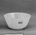 Wine cup, Nephrite, white with light greenish tint, China