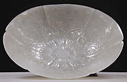 Shallow bowl in the shape of a flower, Jade (nephrite), India