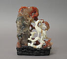 Vase, Carnelian and white agate, China