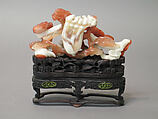 Vase, Carnelian and white agate, China