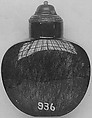 Snuff bottle with stopper, Rock crystal, lapis lazuli, agate, China