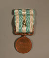 Medal, Bronze; green with white stripes, Japan
