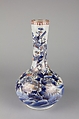 Pair of Vases, White porcelain with decoration in blue under the glaze, enamel, iron red and gold, Japan