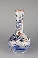 Pair of Vases, White porcelain with decoration in blue under the glaze, enamel, iron red and gold, Japan