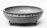 Bulb Bowl, Stoneware with blue glaze ( 