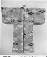 Noh Robe (Karaori) with Tortoise Shell Pattern and Crane Lozenges, Twill-weave silk brocade with supplementary weft patterning, Japan