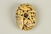 Netsuke of Quail and Millet, Ivory, Japan