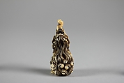 Seated Baku (Mythical Creature Devouring Nightmares), Ivory, Japan