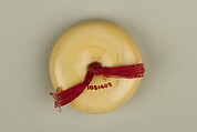 Netsuke, Ivory with metal disc, Japan